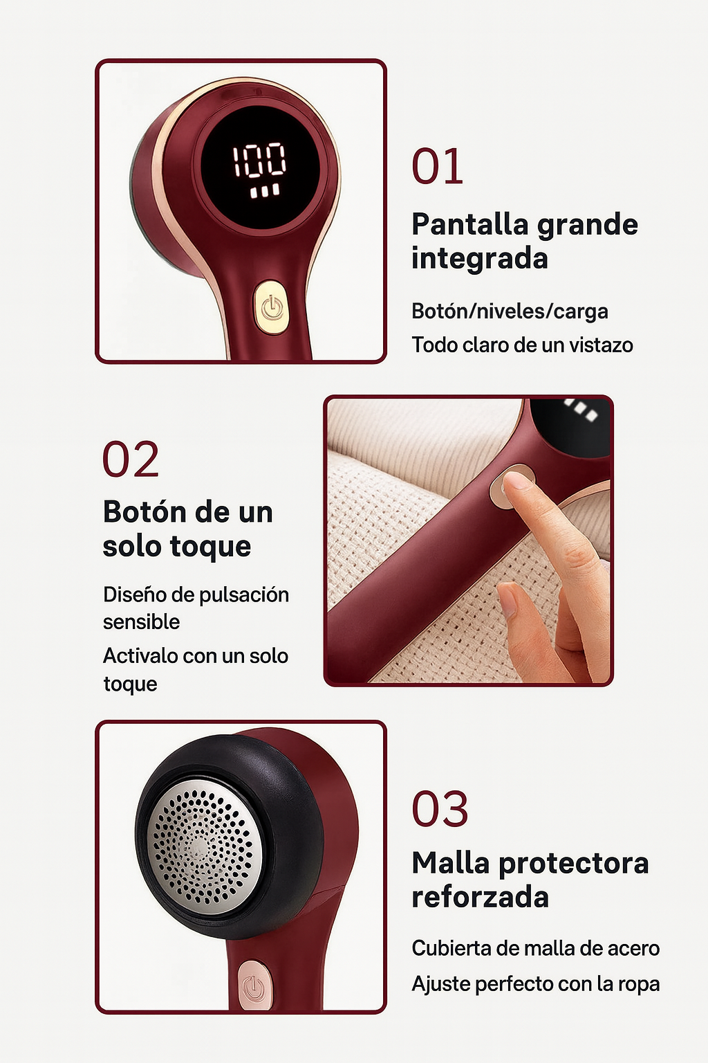 Quitapelusas Eléctrico Digital